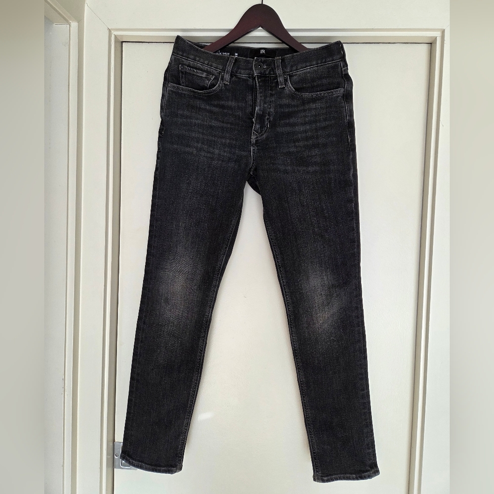 Banana Republic Men's Washed Black Slim Jeans